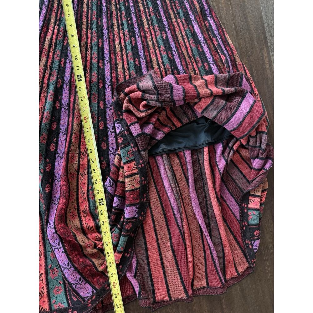 Anthropologie Cecilia Prado Pleated Midi Skirt Knit Women’s Large - Picture 10 of 11